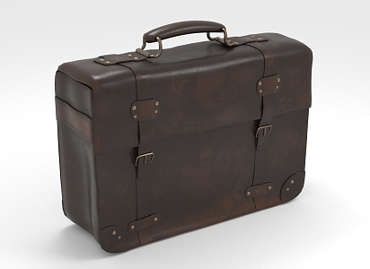 Suitcase Luggage briefcase 3d model