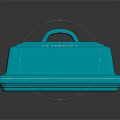 Elegant Turquoise Dinnerware Set with Rectangular Lid and Tray for Dining Table Use