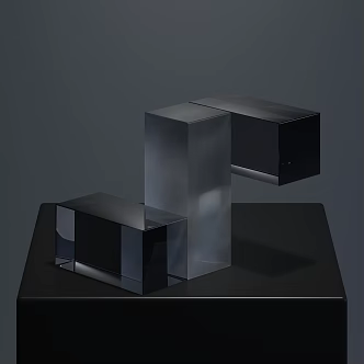Modern ornaments decoration furnishings 3d model