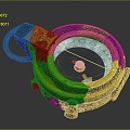 Compass Instrument Instrument Items 3d model