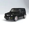 Black Mercedes Benz SUV With Modern Design And Red Alloy Wheels