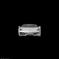 Tech Exhibition Hall Featuring Modern Luxury White Sports Car Display with Innovative Design