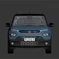 Futon Blue SUV With Black Roof And Black Wheels And Modern Front Face Design