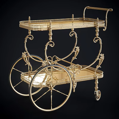 Modern dining car push dining car 3d model