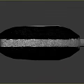 Stainless Steel Blade Kitchen Knife With Black Handle And Rivets