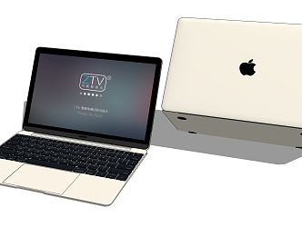 Modern Laptop 3d model