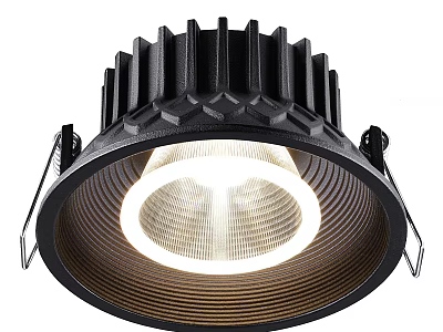 Black Recessed Downlight Spotlight With Modern Design And Bright LED Illumination 3d model