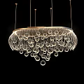 Unique Modern Crystal Chandeliers Showcasing Different Elegant Designs For Interior Decor 3d model