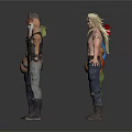 Diverse Male Characters With Various Outfits And Different Hairstyles In Standing Poses