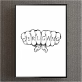 Minimalist Dream Typography Wall Art With Black Frame And White Background