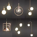 Modern Pendant Lights With Various Designs Glass Globes And Metal Frames