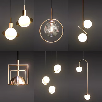 Light Luxury Chandelier 3d model