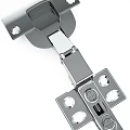 Durable Stainless Steel Cabinet Hinge With Adjustable Design And Mounting Holes