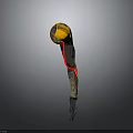Advanced Modern Prosthetic Leg With Carbon Fiber Frame And Yellow Black Design