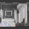 High Performance Motherboard With CPU Socket VRM Heatsink And Aesthetic RGB Lighting