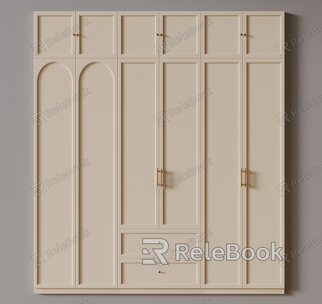 French Cream Air Cabinet Door model