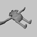 Purple Cartoon Character With Big Eyes Small Hat Yellow Star And Outstretched Arms