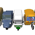 Various Colored Tricycles With Different Styles And Vintage Modern Features