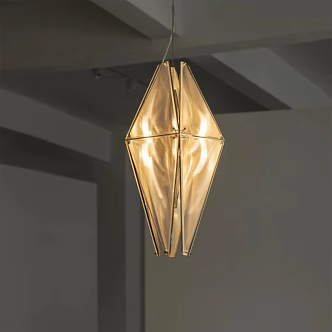 Geometric art chandelier 3d model