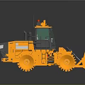 Yellow Road Roller Construction Machinery With Cab And Heavy Duty Wheels