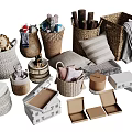 Woven Storage Baskets with Lids Organizing Toys Clothes and Home Items