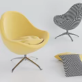Light Green Upholstered Accent Chair with Curved Design and Padded Seat on Metal Cross Legs