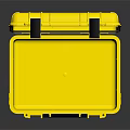 Yellow Open Hard Shell Toolbox With Secure Lock For Equipment Storage
