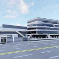 Modern Industrial Park Modern Office Building Modern Science and Technology Park Factory Building Guard Multi-storey High-rise 3d model