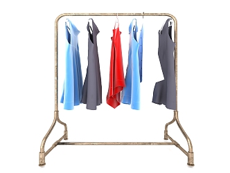 Modern clothes decorations 3d model