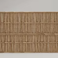 Modern Fence Bamboo Fence Partition Fence Barrier Courtyard Fence Enclosure 3d model