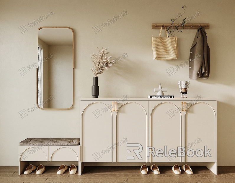 modern shoe cabinet cream shoe cabinet model