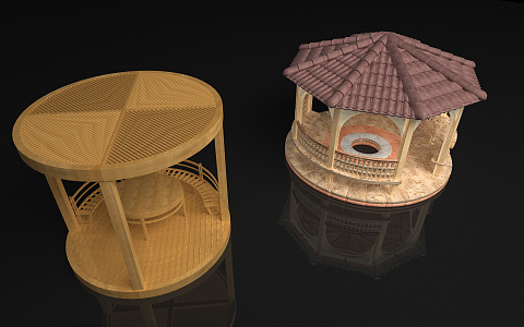 European-style pavilion 3d model