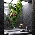 Indoor Vertical Garden Decor With Hanging Plants And Green Wall Design