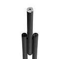 Modern Minimalist Design Shelving Unit With Black Metal Frame And Multiple Storage Shelves