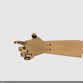 Handcrafted Wooden Artistic Structure With Intricate Jointed Parts And Natural Wood Finish