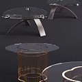 Modern Coffee Table With Glass Top And Metal Frame Modern Design Styles