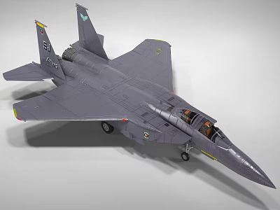 Detailed Gray Passenger Plane Model With Cockpit Landing Gear And Markings 3d model