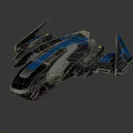 Modern Fighter Sci-fi Fighter 3d model