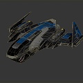 Modern Fighter Fighter Fighter Sci-fi Fighter 3d model