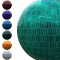 Spherical Structural Components With Scale Like Panels In Diverse Color Options