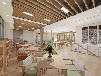 Multi-function Room of Modern Health Care Center 3d model