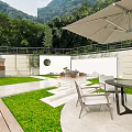 Modern Detached Villa With Mountain View Lush Greenery And Glass Terrace Structure