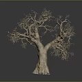 Artistic Tree Branch Shaped Decorative Light with Natural Textured Trunk and Unique Design