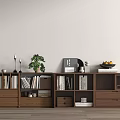 Middle Ancient Bookcase Combination Decorative Cabinet 3d model