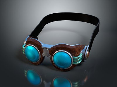 goggles swimming goggles eye mask frog goggles snow goggles sunglasses 3d model