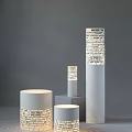 Modern special-shaped floor lamp hollow floor lamp table lamp lighting 3d model