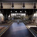 Chinese Style Luxurious Reception Hall With Wooden Structure Chandeliers And Carved Decorations