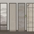 New Chinese Partition Screen 3d model