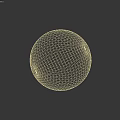 Gray Textured Wall With Decorative Sphere As Interior Design Components