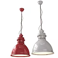 Stylish Blue and Yellow Metallic Pendant Lights with Chain Hanging for Home Decor